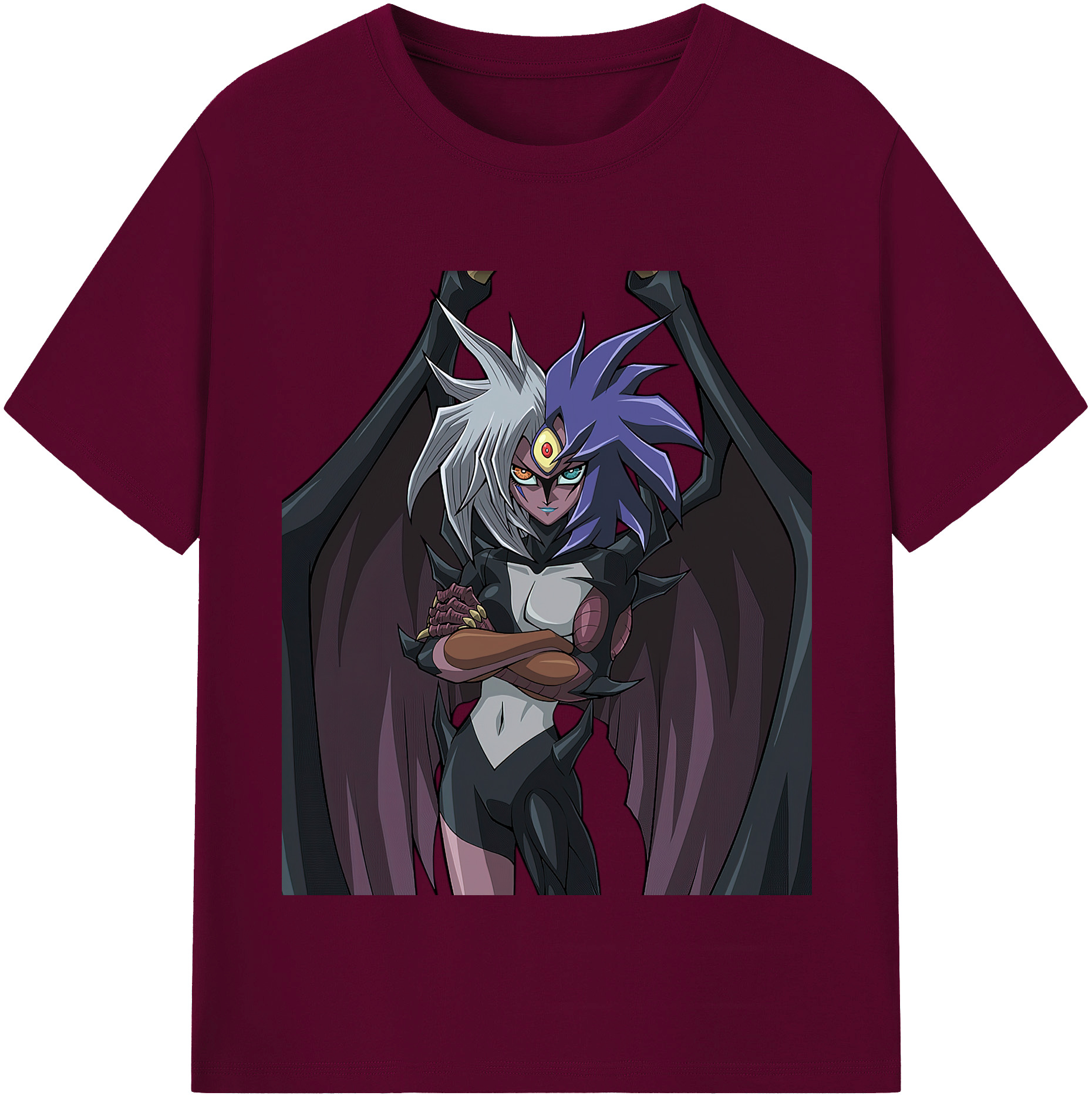 （画像用） 遊☆戯☆王 Yu-Gi-Oh! レディースカジュアルプリントTシャツ（綿100％）